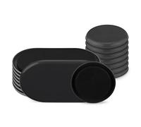 Navaris Patins glisseurs meubles - 16x coussinet rond et ovale en mousse pour chaise table tabouret meuble protection sol plancher