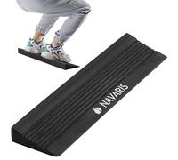 Navaris Planche etirement mollet - Large planche en mousse avec angle 16° - Slant board extenseur muscles fascias tendons pour fitness squat musculation