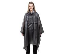 Navaris Poncho de Pluie Unisexe - Veste imperméable pour Pluie avec Capuche et Poche Avant - Cape pour intempérie vélo randonnée avec Sacoche