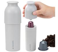Navaris Recycleur Capsule café - Boîte de Recyclage pour dosette café 17,5 x 6 cm - Récipient Capsules usagées bac de Recyclage Poubelle