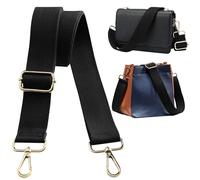 Navaris Sangle Sac bandouliere - Bandouliere pour Sac a Main avec Longueur réglable de 75 à 138 cm - Sangle de Remplacement pour Sac Homme Femme lanière Noir