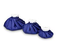Navaris Set 3x poche de glace - Sac de chaleur et de froid réutilisable - Vessie de glace 3 tailles - bleu