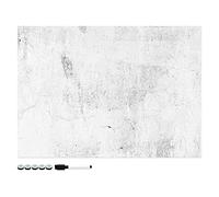 Navaris Tableau magnétique - Panneau mémo 70 x 50 cm avec aimants - Tableau mural design béton avec marqueur