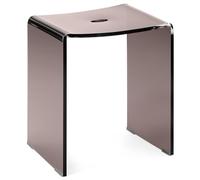 Navaris Tabouret de Douche - Siège en Acrylique 43,5 x 37 x 28 cm capacité maximale 100 kg - Tabouret antidérapant pour Salon Cuisine Couloir