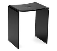 Navaris Tabouret de Douche - Siège en Acrylique 43,5 x 37 x 28 cm capacité maximale 100 kg - Tabouret antidérapant pour Salon Cuisine Couloir