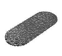 Navaris Tapis de Bain Antidérapant - Tapis de Baignoire 99 x 39 cm cm en PVC - 162 Ventouses - Sécurité Bébé Enfant Adulte - Design Noir