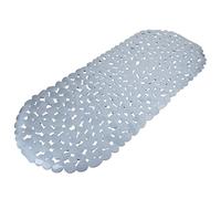 Navaris Tapis de Bain Antidérapant - Tapis de Baignoire 99 x 39 cm cm en PVC - avec 162 Ventouses - Sécurité Bébé Enfant Adulte - Design Pierre