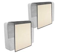 Navaris Tapis griffoir pour Chats - Protection canapé Meuble Sol Mur - Lot de 2X Tapis en sisal et Lin - 130 x 45 cm - Adapté pour Chaton Chien