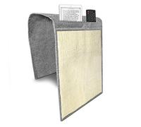 Navaris Tapis griffoir pour Chats - Protection canapé Meuble Sol - Tapis en sisal et Lin 128 x 45 cm avec Compartiments - Adapté pour Chaton Chien