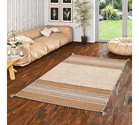 Navarro - Tapis Kilim Naturel - Brun - 8 Tailles Disponibles