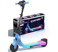 NAVEE K100/K100 Max Trottinette Electrique Enfant 6-10 Ans, 14KM-24KM Autonomie, Vitesse Max 16 km/h, Pneus Pleins 7", Contrôle Via APP, Écran LED 4", Lumières RGB, Trottinette Électrique Enfant