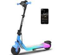 NAVEE K100 Max Trottinette Electrique Enfant, Contrôle Parental par APP, Autonomie 24km, 16km/h, Lumières Ambiantes RGB, Pneus 7", Pliable & Légère, Charge 50kg, 3 Hauteurs Réglables, 6-14 Ans