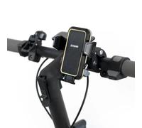 NAVEE Support Téléphone pour Trottinette Electrique, Accessoire Universel 4.5-7'' Installation sans Outils en 10s, Antidérapant et Anti-Rayures, Support Guidon Scooter, Unisexe, Noir