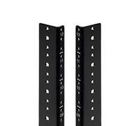 NavePoint 12U Rack Rail Vertical Paire DIY Kit avec quincaillerie Noir