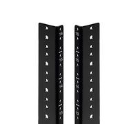 NavePoint 16U Rack Rail Vertical Paire DIY Kit avec quincaillerie Noir
