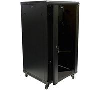 Navepoint 22U Il support mural des données de serveur réseau Cabinet de porte en verre verrouillage Roulettes