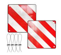 NAVESO 2 en 1 Réflecteur de Signalisation, 50 x 50 cm Panneau Avertissement Danger Italie et Espagne, Panneau Signalisation Porte Velo pour Camping Car, pour Porte Velo Voiture, Camping-Car, Caravane