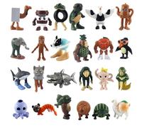 NAVESO 24 Figurines Italian Brainrot, Tung Tung Tung Sahur Figures, Tralalero Tralala Figurines d'action, Bombardino Crocodilo Jouet, BRR BRR Patapim Jouet pour Enfants et Adultes