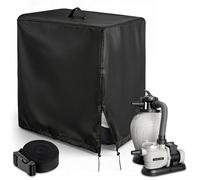 NAVESO Abri Pompe Piscine, Abri Pompe Piscine Hors Sol,Coffre Pomp-e Piscin-e,Cache Pom-PE Piscin-e pour Pomp-e De Pisci-ne Intex Krystal Clear, Cache Pom-PE pour Filtre à Sable(84x61x86cm)