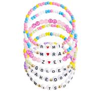 NAVESO Ensemble de bracelets pour fille pop coréenne, bracelet chanteuse chasseurs pour femme, kit de bracelets à breloques démon, accessoires coréens pour les fans de films pop coréens, anniversaire