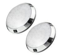 NAVESO Lot de 2 plafonniers d'intérieur pour camping-car, plafonnier à 46 LED, éclairage intérieur de caravane avec interrupteur marche/arrêt, spots intérieurs pour camping-car, remorque, marine