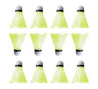 Navette de badminton 12 pièces portable résistant au vent | Balles de badminton professionnelles en nylon pour intérieur et extérieur, jardin, baseball, softball