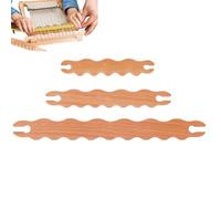 Navette de tissage, bâtons de tissage écharpe | 3 pièces Stick de tissage de navettes en bois - Outils de tricot pour les débutants, l'artisanat fait à la main, les programmes de mariage