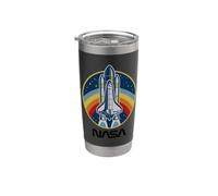 Navette spatiale arc-en-ciel de la NASA Gobelet isotherme en acier inoxydable double paroi