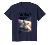 Navette Spatiale de la NASA Discovery Over Earth Space Kids T-Shirt