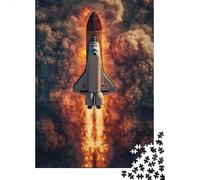 Navette Spatiale Décollage Puzzle 1000 Pièces Papier pour Adultes Thème Science Jeu de Puzzle Moment Familial Relaxant 70x50cm/1000pcs
