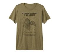 Navier Stokes, Professeur de Physique des équations et de mathématiques, Nerdy Science T-Shirt Haut de Gamme