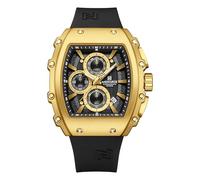 NAVIFORCE Montre à quartz analogique pour homme avec date et semaine - Élégante et durable, doré