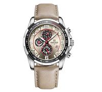 Naviforce Montre de Sport analogique à Quartz pour Homme avec chronographe et Bracelet en Cuir
