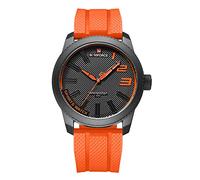 NAVIFORCE Montre de sport étanche pour étudiants, garçons, hommes, bracelet en silicone avec aiguille des secondes, Orange, japonais