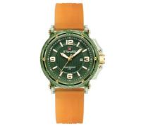 NAVIFORCE Montre étanche pour homme et femme, analogique, date automatique, sport, militaire, bracelet en silicone, Orange