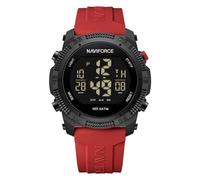 Naviforce Montres numériques de Sport étanches pour Hommes avec chronomètre, Alarme, Bracelet en Caoutchouc, Montre-Bracelet pour Femmes