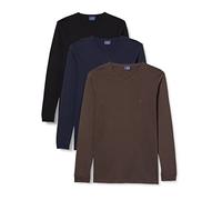 Navigare 114, sous-Vêtements de Sport Homme,Lot de 3, Multicolore (Grigio/ Nero/ Navi), Medium
