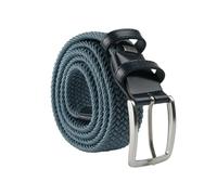Navigare Ceinture Élastique Tressée Made in Italy, Homme et Femme, avec Inserts en Cuir Véritable