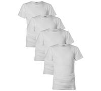 Navigare T-Shirt 100% Coton, Art. 813, Lot de 4 pièces, Col Rond, Blanc M