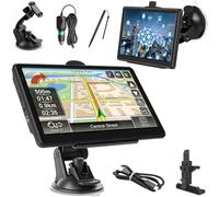 Navigateur GPS 17,8 cm - Carte du Royaume-Uni pour voitures, camions et bus, écran tactile TFT HD HGV, instructions de rotation vocale, recherche de code postal