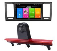 Navigateur GPS AHD 9" Autoradio Radio Canbus CarPlay Android Caméra de recul Compatible avec V W Caravelle/T5 Multivan VI Touareg Kasten/California T6 Camper/Transporter (G7229A Radio + 7228 Camera)