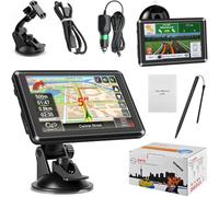 Navigateur GPS de 12,7 cm - Carte du Royaume-Uni 2025 pour voitures, camions et bus, écran tactile HD TFT pour poids lourd, instructions vocales, recherche de code postal, mises à jour gratuites à vie