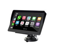Navigateur GPS, écran tactile 7" pour voiture, camion, camping-car, avec informations trafic, carte de l'Europe 2025, mises à jour gratuites à vie, guide de direction vocale réelle, alerte radars