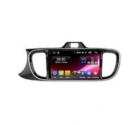 Navigateur GPS GPS Voiture pour Kia Pegas 2017-2019 HD Écran Tactile Auto WiFi Dsp Bluetooth Canbus SWC, Carte Monde sans Fil Carplay & Android, 4 Nuclear 4G+64G