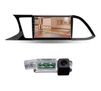 Navigateur GPS multimédia AHD 9'' Canbus Autoradio stéréo WiFi CarPlay Android RDS/FM DIN SWC + caméra de recul compatible avec Seat Leon 5F1 5F5 5F8 SC ST Kasten Kombi MK3 MIB III