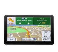 Navigateur GPS, nouvelle carte 2025, écran tactile de 7", GPS de voiture et support de direction vocale, guide de direction de virage/avertissement de vitesse et lumière rouge/routage personnalisé