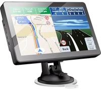 Navigateur GPS pour voiture, camion, camping-car, dernière carte 2025, écran tactile de 9 pouces, système de navigation de rappel de direction vocale réelle parlée tour à tour pour voitures
