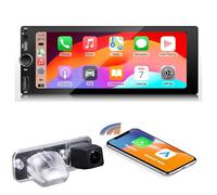 Navigateur satellite AHD 7" AHD GPS Lecteur radio Canbus stéréo CarPlay Android RDS/FM DIN SWC + caméra de recul compatible avec V W Transporter Caravelle Multivan T4 IV MK4 Cargo Van Kasten/Pritsche