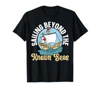 Navigation au-delà des Mers connues Journée autochtone de Columbus T-Shirt