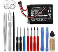 Navigation Batterie,Compatible avec Garmin Edge 820,520,Explore 820,500,200 (600mAh,3.7V) + Kit d'outils 17 pièces